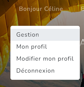 menu gestion